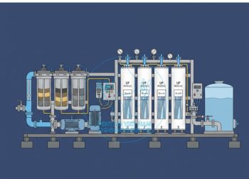 Sơ đồ cấu tạo chi tiết hệ thống lọc nước UF công nghiệp công suất 20m3/h.