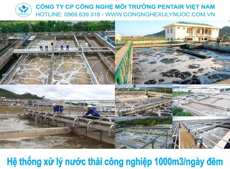 Lắp đặt hệ thống xử lý nước thải công nghiệp 1000m3/ngày đêm đạt chuẩn QCVN