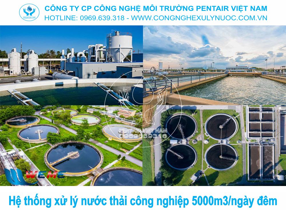 oàn thiện lắp đặt thiết bị cơ điện cho hệ thống xử lý nước thải khu công nghiệp 5000 m3/ngày đêm