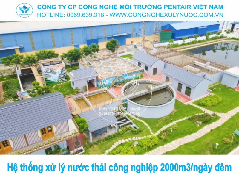 Thi công toàn cảnh hệ thống xử lý nước thải công nghiệp 2000m3 ngày đêm