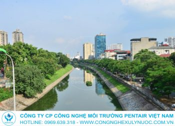 Hình ảnh minh họa dự án cải tạo và hồi sinh dòng sông Tô Lịch với hệ thống xử lý nước thải hiện đại tại Hà Nội.