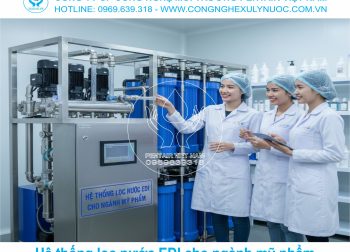 Lắp đặt hệ thống lọc nước EDI hiện đại cho nhà máy sản xuất mỹ phẩm