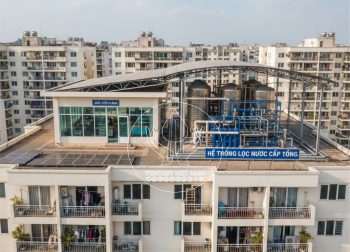 Sơ đồ lắp đặt hệ thống lọc nước cấp tổng tòa nhà văn phòng hiện đại