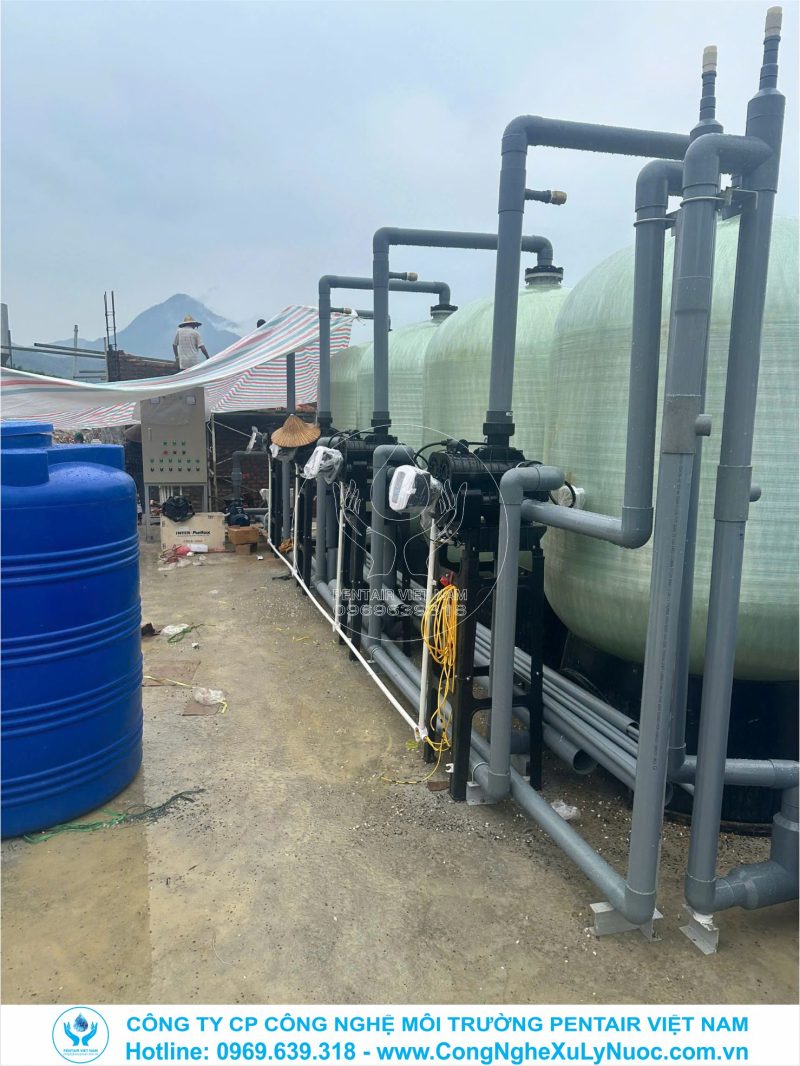 Hệ thống lọc nước tinh khiết RO công suất 6m3/h lắp đặt cho nhà máy sản xuất xi mạ tại KCN VSIP Hải Phòng.