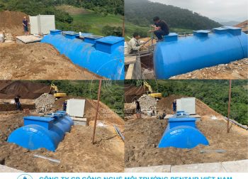 Trạm xử lý nước thải công suất 50m3 ngày đêm tại dự án khai thác quặng sắt Đèo Gió, Ngân Sơn, Bắc Kạn.