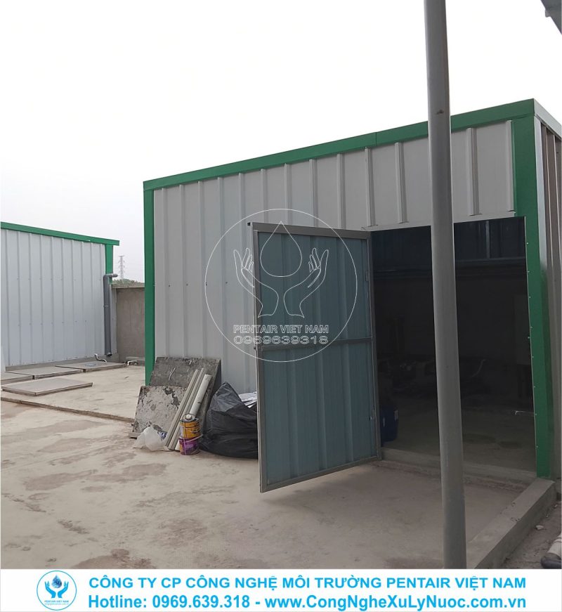 Nhà điều hành trạm xử lý nước thải 45m3/ngày đêm tại nhà máy Jiazheng, KCN Yên Bình, Thái Nguyên.