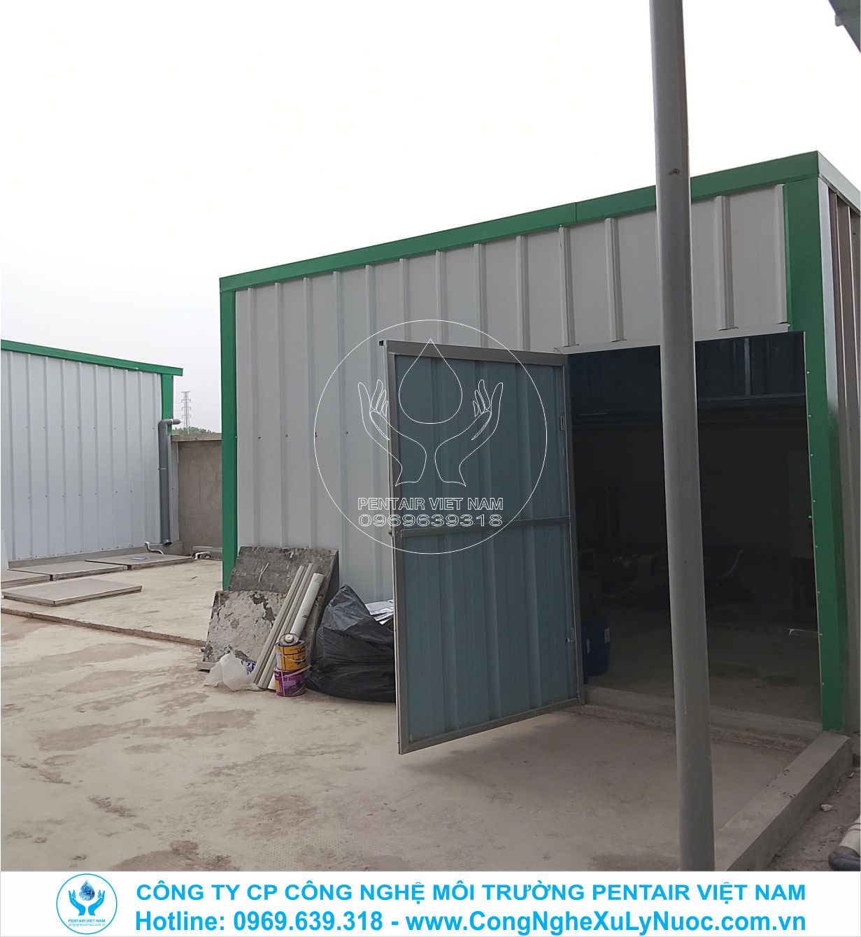 Nhà điều hành trạm xử lý nước thải 45m3/ngày đêm tại nhà máy Jiazheng, KCN Yên Bình, Thái Nguyên.