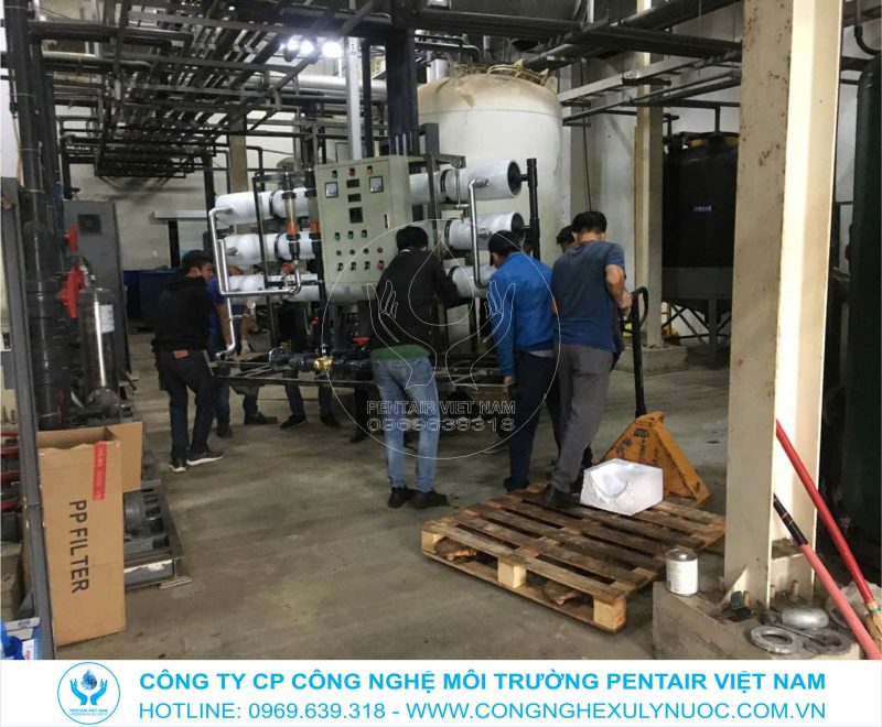 Lắp đặt hệ thống lọc nước siêu sạch EDI công suất 6m3/h cho nhà máy xi mạ tại KCN Đình Vũ, Hải Phòng