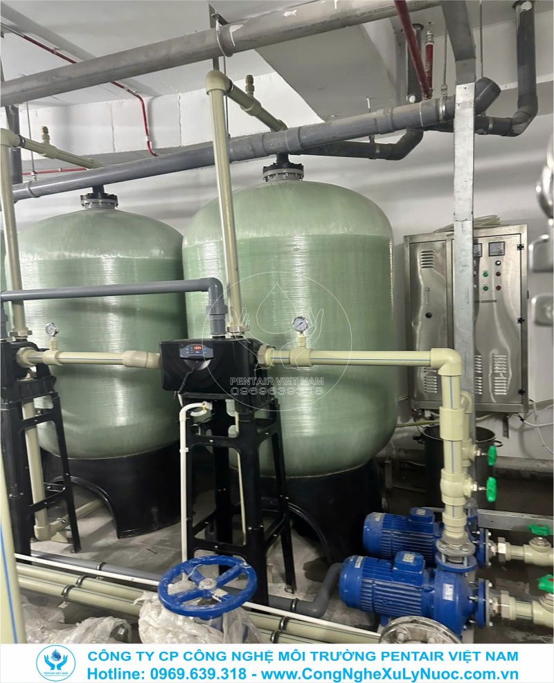 Van điều khiển tự động Autovalve lắp đặt trên hệ thống lọc nước RO công suất 6m3/h cho nhà máy xi mạ tại VSHIP Hải Phòng