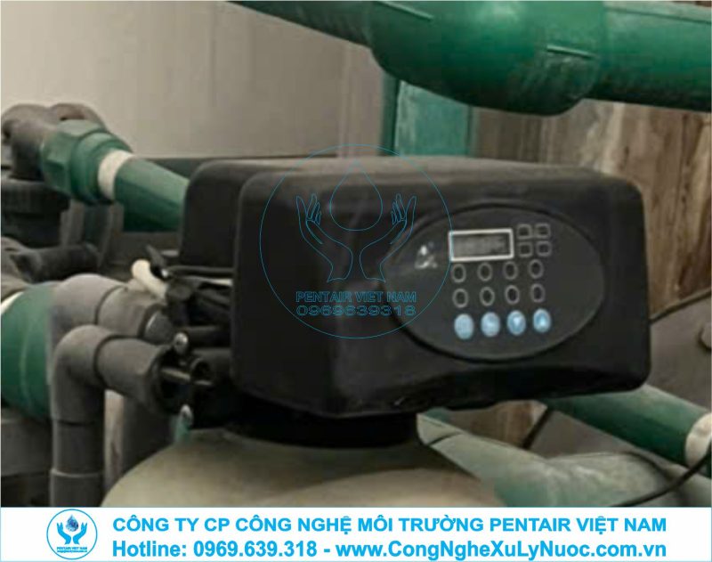 Van điều khiển tự động Autovalve trong hệ thống lọc nước cấp tổng giếng khoan Bệnh viện Quân y 103.