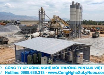 Hệ thống lọc nước mặn công nghiệp tại trạm trộn bê tông