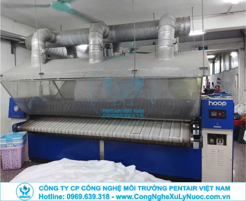 Hệ thống xử lý nước thải giặt là công nghiệp công nghệ MBR do Pentair Việt Nam lắp đặt đạt chuẩn QCVN 40.