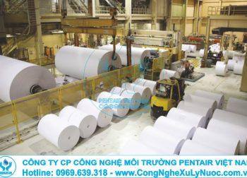 Hệ thống xử lý nước thải nhà máy giấy và bột giấy công nghệ cao do Pentair Việt Nam thi công và vận hành.