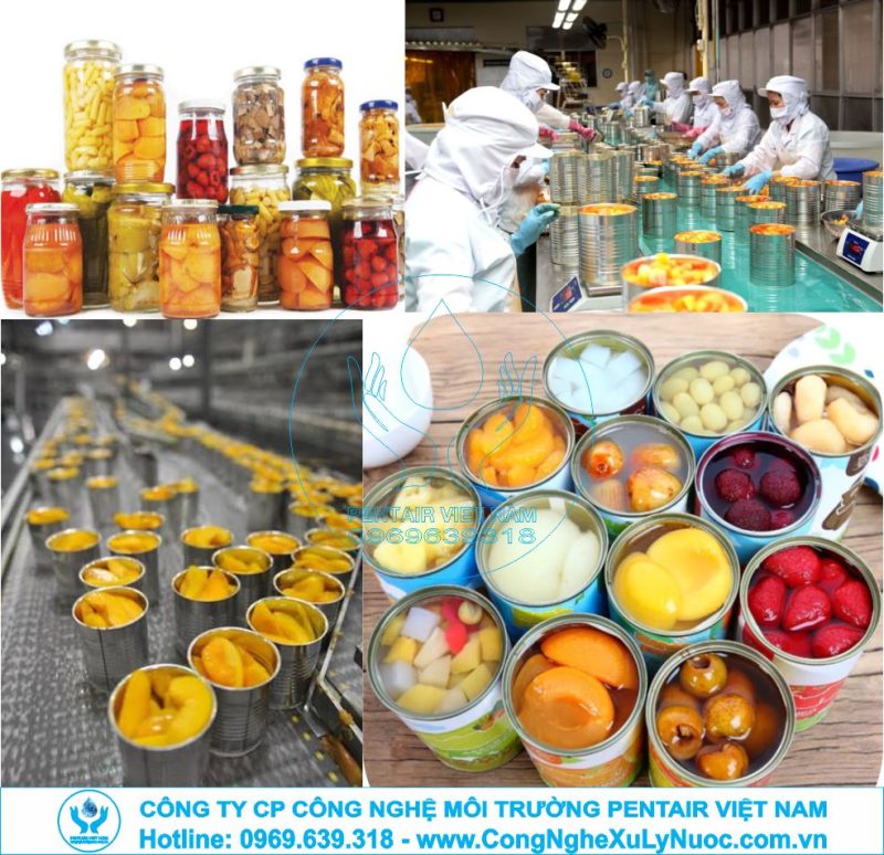 Hệ thống xử lý nước thải nhà máy chế biến hoa quả đóng hộp với công nghệ lọc sinh học hiện đại.