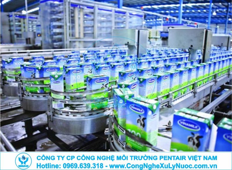 Hệ thống xử lý nước thải nhà máy sản xuất sữa với công nghệ tách béo và lọc sinh học tiên tiến.