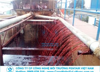 Hệ thống xử lý nước thải dệt nhuộm sử dụng công nghệ màng lọc MBR hiện đại tại nhà máy.
