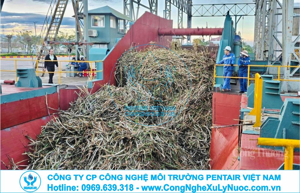 Hệ thống xử lý nước thải nhà máy mía đường công nghệ UASB kết hợp MBR do Pentair Việt Nam lắp đặt.